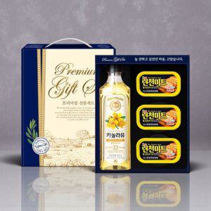 2종 프리미엄 선물세트 런천미트 카놀라유 설선물 추석선물