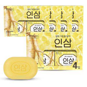 동산씨앤지 인삼 비누 세수 세안 90g 4개입 5개