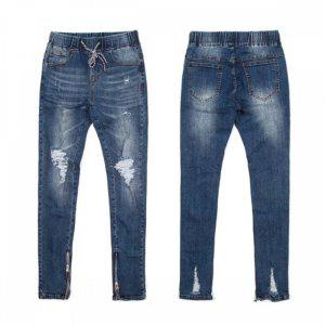 디스트로이드진 남성데님 남성데님바지 밴딩 와이