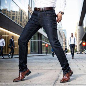 중년 편한청바지 남성여름청바지 데님 청바지 남