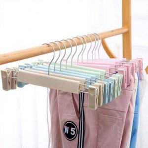 옷정리장인 노르딕 다용도 바지 파스텔 행거 개 옷 집게 걸이