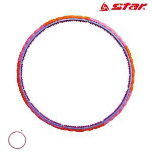 뱃살훌라후프 스마트 지압 뱃살 어린이 실내 꽈배기 무소음 대형 훌라후프 S로즈 1.6kg