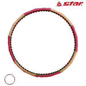 뱃살훌라후프 스마트 지압 뱃살 어린이 실내 꽈배기 무소음 대형 훌라후프 S로즈 2.5kg