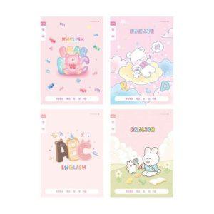 넓은칸 영어노트 초등학생 여아 1000