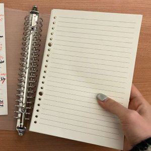 바인더노트 B5 라인속지 반투명