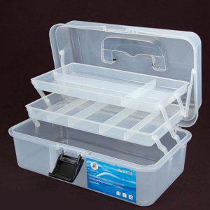 다용도 3단 투명 공구함 수납함 구급함 화구 박스
