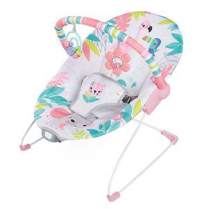 브라이트스타트 유아발육용품 플라밍고 바운서 유아 아기 흔들침대 이동식 아기침대