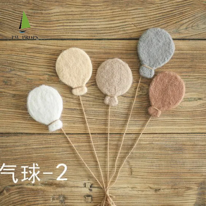 신생아 사진 소품 수제 울 펠트 스타 문 DIY 수제 아기 쥬얼리, 홈 파티 장식, 세트당 5 개