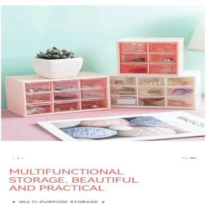 간단한 하이 컬러 데스크탑 정리함 서랍 유형 데스크탑 작은 물체 올인원 보관 화장품 도구 분배기 선반