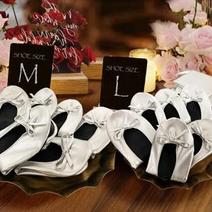 여성용 접이식 휴대용 발레 플랫 소프트 솔 롤업 슬리퍼 슬립 온컴피 ancing 플랫 슈즈 여행용 웨딩 가방 포함