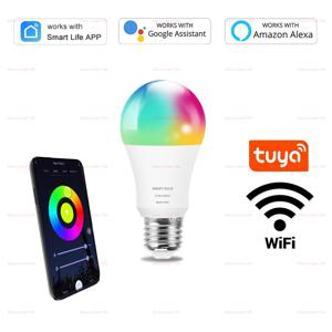 Tuya 스마트 WiFi LED 전구 E27 15W 20W 220V 110V Alexa 호환 RGBCW Led 램프 스마트 라이프 Google Assistant 홈 장식