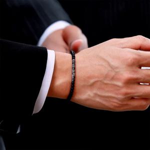 간단한 스타일 페르시 Beacelet 남자 의류 액세서리 4mm 매트 타이거 아이 황제 스톤 Braslet 사이클링 서핑 옴므 핸드 Joias