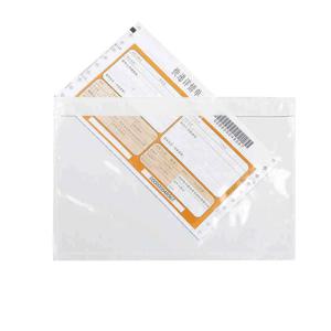 100PCS 투명 봉투 포장 목록 포함 인쇄 파우치 봉투 가방 송장 포장 슬립