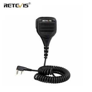 Retevis 스피커 소음 제거 마이크, 3.5mm 오디오 잭 PTT, 켄우드 RT5R H777, 바오펑 UV5R UV82 워키토키용
