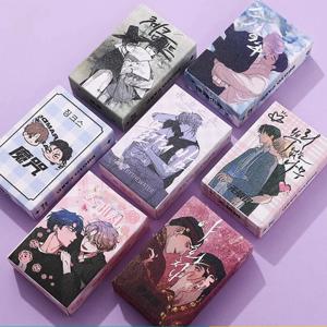 50 개/대 한국 만화 레이저 Lomo 카드 만화 캐릭터 미니 엽서 HD Photocard 코스프레 선물