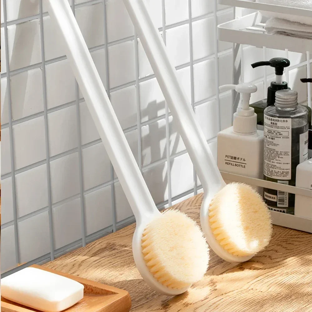 샤워 용 롱 핸들 백 브러시 소프트 브리스톨 바디 엑스 폴리 에이 팅 목욕 브러시 피부 건강 샤워 백 스크러버 목욕 용품