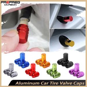 4 Pcs 알루미늄 자동차 타이어 밸브 모자 육각 합금 타이어 밸브 밀폐 커버 자동차 오토바이 트럭 자전거에 대 한 방수 먼지