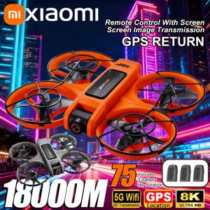 Xiaomi S156 GPS 드론 8K 전문 HD 360 °   광각 듀얼 카메라 5G WIFI 브러시리스 모터 지능형 장애물 회피 UAV