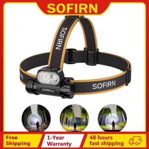 SOFIRN HS22 2500lm 헤드램프 무단계 색온도 조절 SFT25R LED 6000K 라이트 2700K 웜 토치 듀얼 스위치 포함