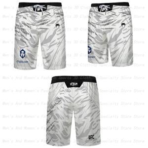 새로운 UFC 시리즈 반바지, 남성용 여름 스포츠 속건 비치 팬츠, 아웃도어 캐주얼 3D 복싱 경기 5부 바지
