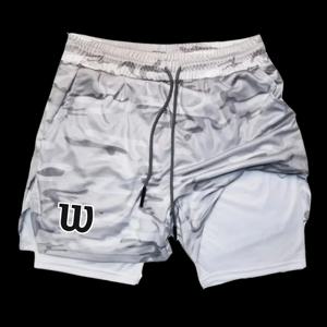 남자 2 in 1 더블 레이어 러닝 반바지 스포츠 캐주얼 체육관 운동 브랜드 메쉬 통기성 농구 러닝 반바지 여름 RL0339