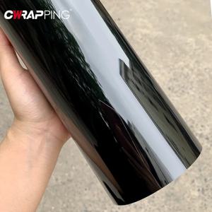울트라 글로스 PET 피아노 블랙 비닐 랩 필름 스티커 광택 블랙 자가 접착 비닐 기포 없는 콘솔 컴퓨터 노트북 스킨