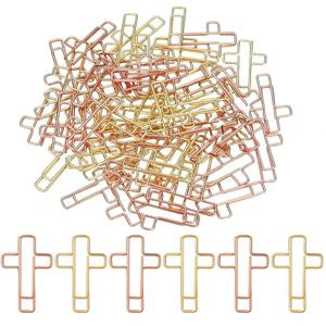 20/50PCS 골드 크로스 성경 종이 클립 - 다용도 성경 연구 용품, 저널링 종이 클립 및 북마크로도 훌륭함