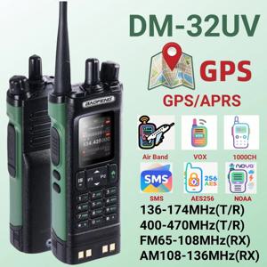 DMR GPS 10W DM-32UV 바오펑 DM32 무전기 멀티 밴드 TDMR 듀얼 타임 슬롯 무선 복사 주파수 타입-C AM/FM 양방향 무전기