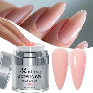 15/30g 퀵 빌더 네일 젤 화이트 누드 핑크 클리어 네일 아트 연장 젤 다기능 아크릴 젤 쏙 오프 UV LED (살롱용)