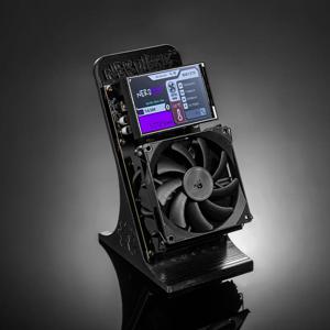 4.8TH/s 컴퓨팅 성능, 75W 전력 소비 및 전원 공급 장치를 갖춘 새로운 Bitaxe NerdQaxe++black BTC 채굴기