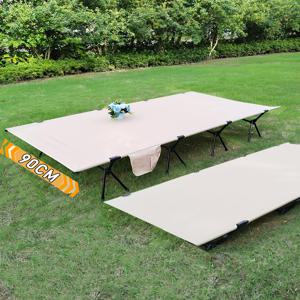 Lohascamping 90cm 확장 수면 캠핑 침대 초경량 휴대용 고-낮 이중 접이식 침대 배낭 여행 하이킹 침대