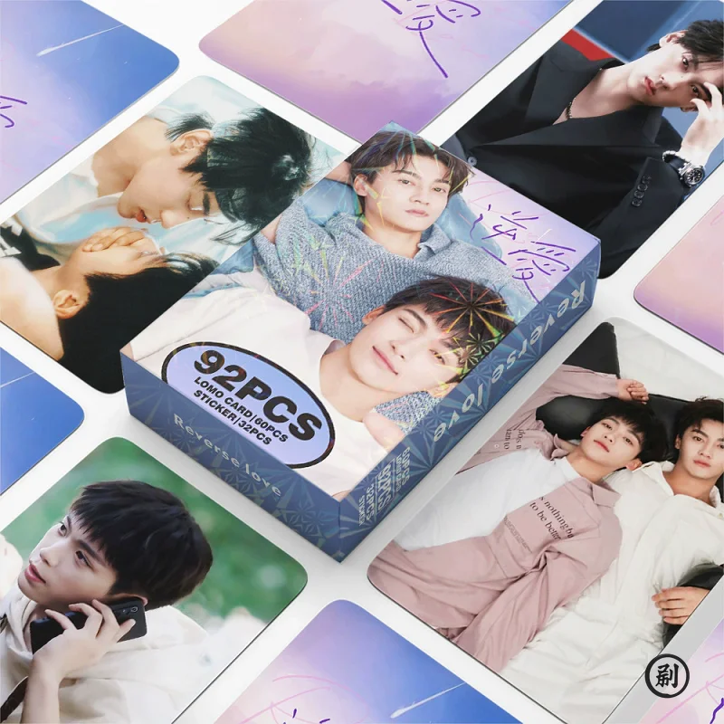 92개/세트 드라마 복수의 사랑 레이저 로모 카드 - 티안 쉬닝, 지 유 홀로그램 포토 카드 스티커 포함