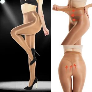 70D 쉐이핑 플래시 팬티호스 섹시 여성 레깅스 반짝이는 오일 새틴 타이츠 속옷 댄스 가수 반사 스타킹 DS 나이트클럽