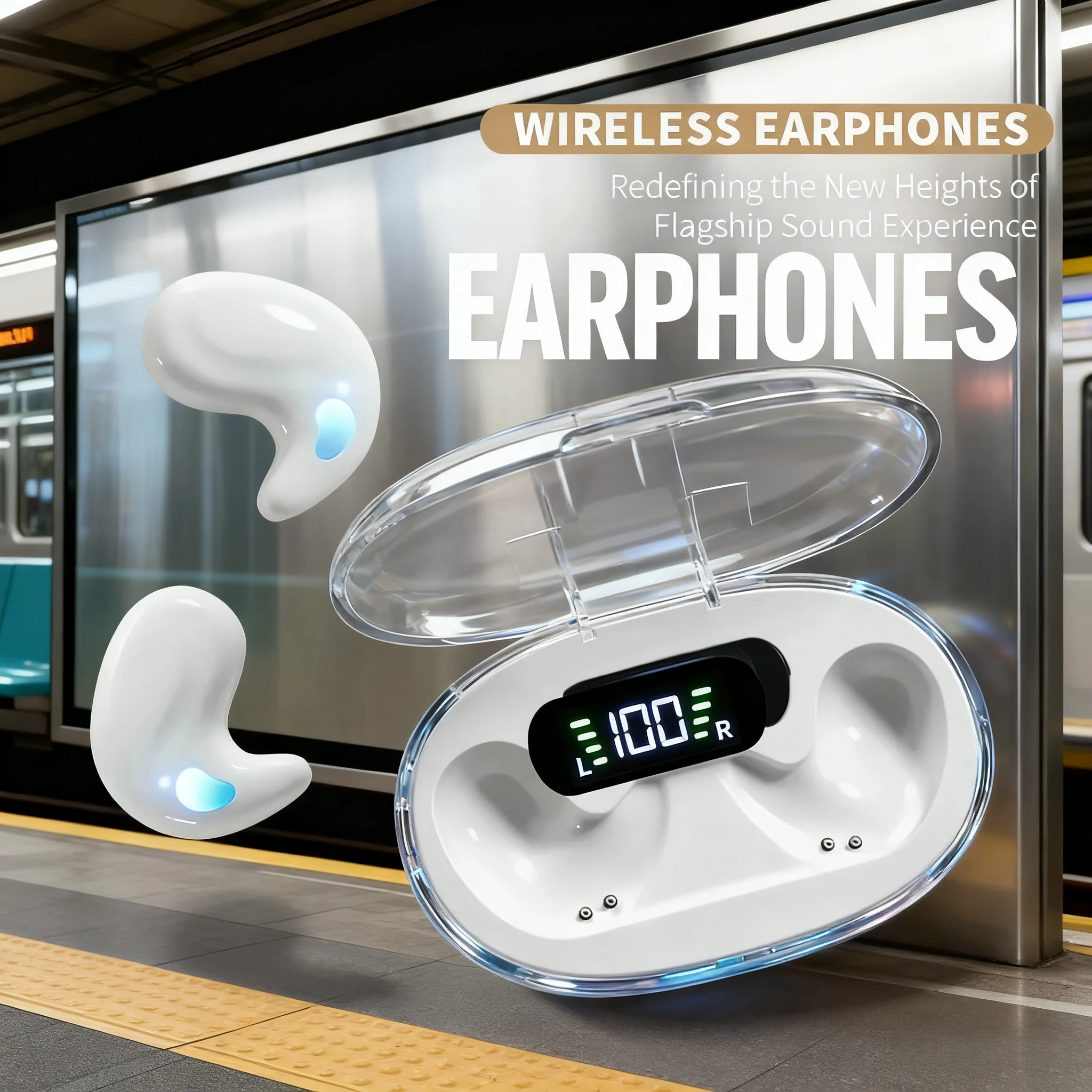 NEW X55 TWS 무선 블루투스 이어버드 헤드셋 방수 이어폰 미니 이어피스 TWS 스테레오 헤드폰