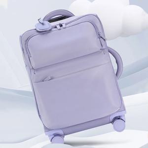 여행용 트롤리 케이스, 여성용 2025년 신형 기내용 캐리어, 20인치 초경량 천 소재 여행가방, 비밀번호 여행용 케이스, 유니버설 휠