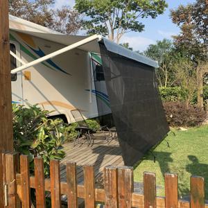 RV 차양막용 선쉐이드 스크린 - 9' X 15' 5'' 블랙 메쉬 선쉐이드 모터홈 캠핑 트레일러 UV 차단 캐노피 선스크린