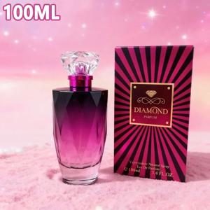 100ML 다이아몬드 미드나잇 로즈 향수 여성용 - 오래 지속되는 자연스러운 신선한 가벼운 향기 데이트에 완벽한 고품질 향기