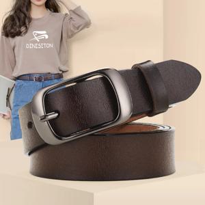 DINISITON 여성 스트랩 캐주얼 모든 경기 숙녀 조절 벨트 디자이너 고품질 브랜드에 대한 새로운 여성 정품 가죽 벨트