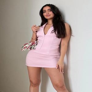 여성용 핑크 투피스 세트 섹시한 브이넥 민소매 백리스 서스펜더 지퍼 탑+하이웨이스트 백포켓 미니 스커트 쇼츠 Y2K