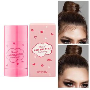 40g 전문 헤어 왁스 스틱 깨진 헤어 마무리 크림 깨진 수리 스타일링 부드러운 유물 비 기름기 젤 느슨한 머리카락