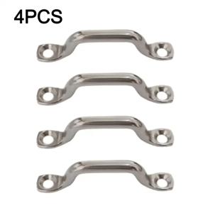 4Pcs 5mm 스테인레스 스틸 와이어 아이 스트랩 보트 마린 타이 다운 펜더 후크 캐노피 엔진 액세서리 316 스테인레스 스틸