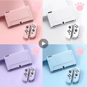 Fundas Carcasa For Nintendo Switch OLED Swich Swith Joy Con Joycon 액세서리 게임 보호 케이스 커버 Capa Etui Shell Funda