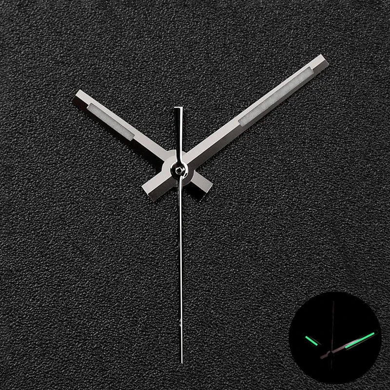 NH35 손 로즈 골드 실버 골드 시계 손 NH35/NH36/4R/7S 무브먼트 시계 포인터에 대한 녹색 빛나는