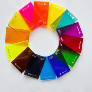 1PC 반투명 아크릴 시트 다채로운 PMMA 플렉시 유리 보드 플라스틱 플레이트 디스플레이 프로젝트 홈 장식에 대 한 레드/블루/오렌지/그린