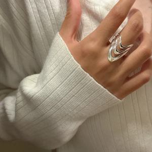 925 스털링 실버 3 레이어 드레스 여성을위한 간단한 반지 커플 럭셔리 품질 보석 아름다운 액세서리 머니 925