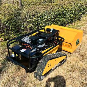 불규칙 지형용 맞춤형 크롤러 잔디 깎는 기계, 원격 제어 자동 대형 연료 탱크 키 엔진 구성품