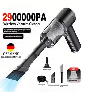 차량용 무선 진공청소기 2900000 PA 강력한 4 in1 청소기 무선 블로잉 흡입 휴대용 차량용 청소기