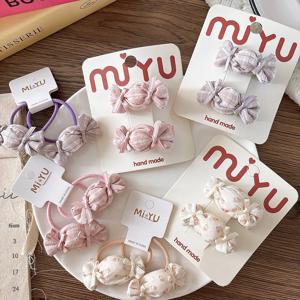 2 개/몫 어린이 머리핀 패브릭 격자 무늬 소녀 헤어 클립 귀여운 활 헤어핀 앞머리 사이드 클립 머리핀 헤어 클립 헤어 액세서리