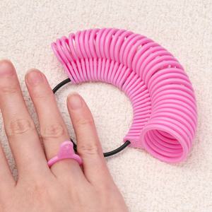 플라스틱 쥬얼리 측정 링 도구 링 핑거 게이지 사이저 미터 핸드 루프 US 0-13 & UK A-Z DIY 쥬얼리 사이즈 도구 1개