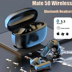 샤오미 오리지널 메이트 50 블루투스 헤드셋, 하이파이 무선 헤드폰 마이크, 소음 감소 이어버드, 게임 모션 방수